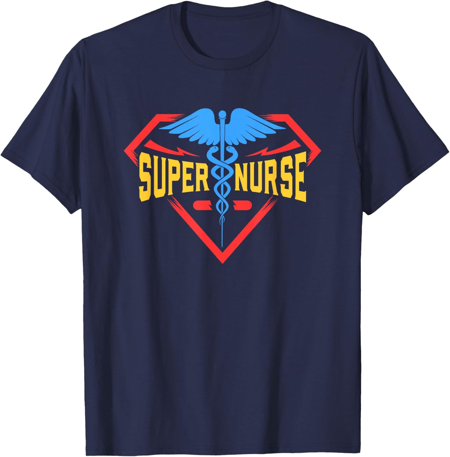 Super Nurse T Shirt, First Aid Nursing School Student T-Shirt - T-Shirt | Navy
