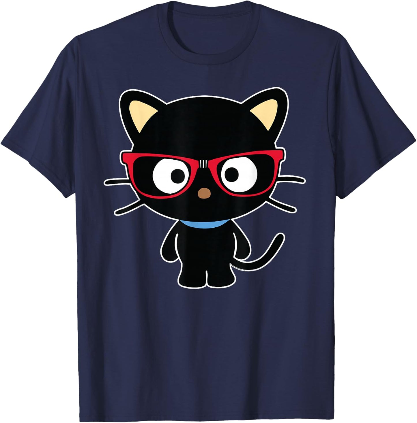 Chococat Nerd Glasses T-Shirt - T-Shirt | Navy