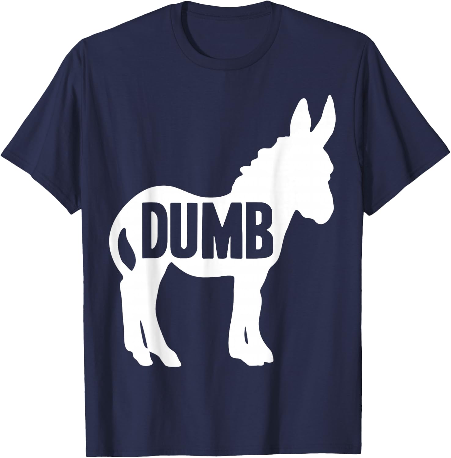 Dumb Ass Donkey Funny Image Pun T-Shirt - T-Shirt | Navy