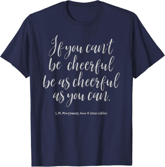 Anne of Green Gables Book Reader Literature Quote Shirt T-Shirt - T-Shirt | Navy