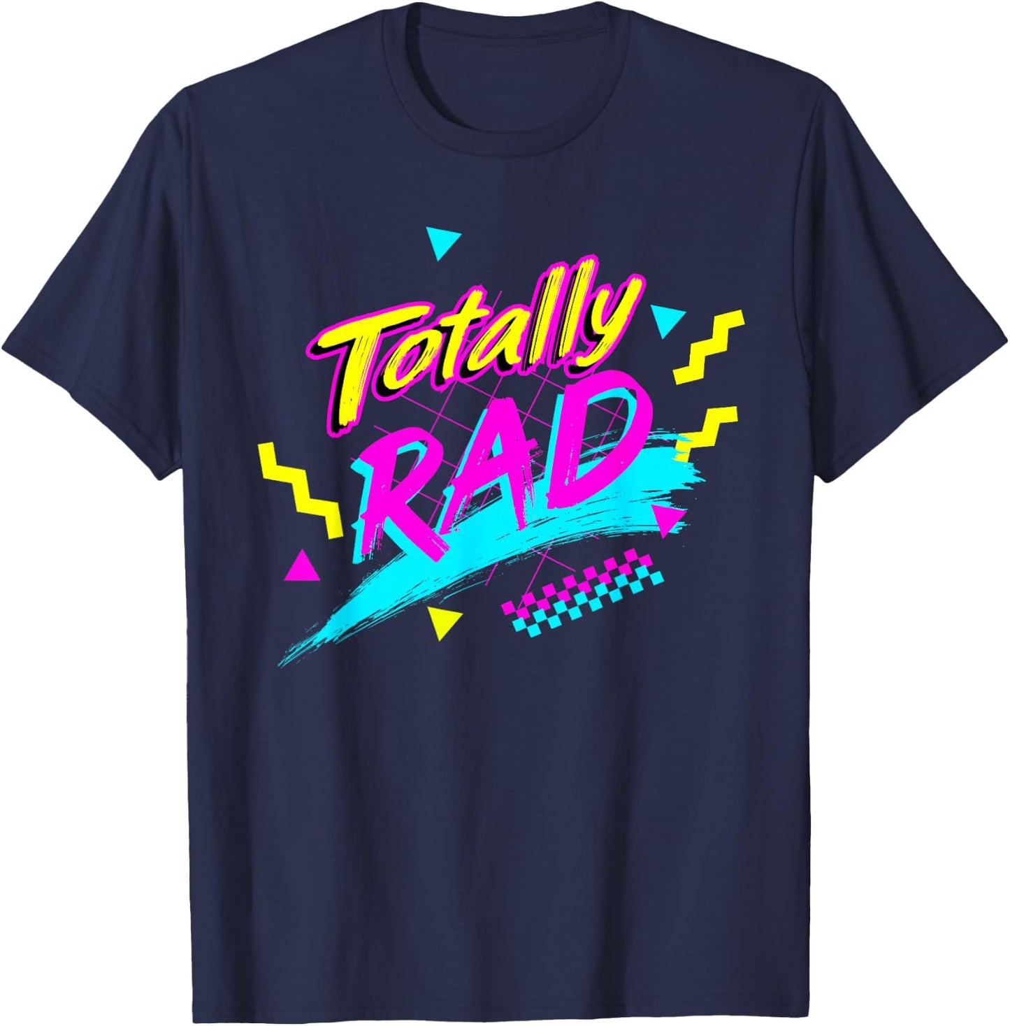 Totally Wheel Back to the 80s Throwback Classic Retro T-Shirt - T-Shirt | Navy