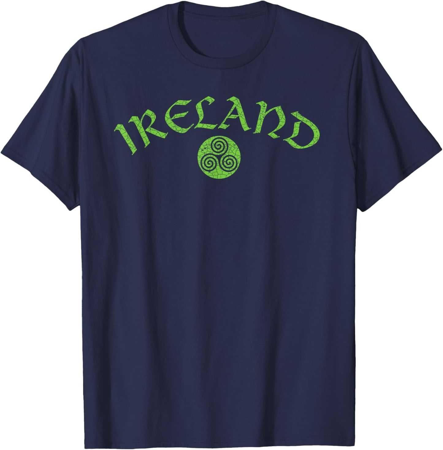 Vintage Ireland Triskele T-Shirt - T-Shirt | Navy