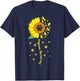 You Are My Sunshine Sunflower Dog paw men woman T-Shirt - T-Shirt | Navy