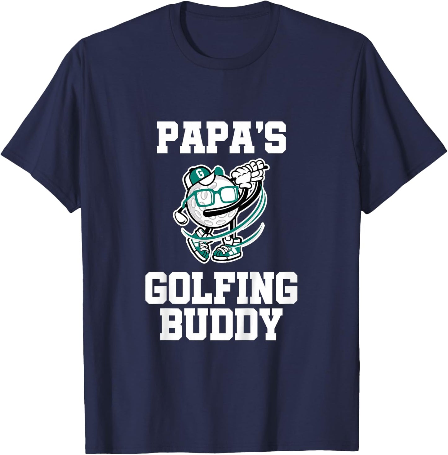 Kids Papa's Golfing Buddy Golf Buddy T-Shirt - T-Shirt | Navy