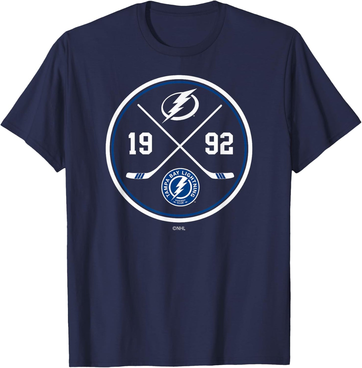 Tampa Bay Lightning Prize Black Officially Licensed T-Shirt - T-Shirt | Navy