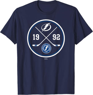 Tampa Bay Lightning Prize Black Officially Licensed T-Shirt - T-Shirt | Navy