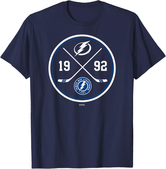 Tampa Bay Lightning Prize Black Officially Licensed T-Shirt - T-Shirt | Navy