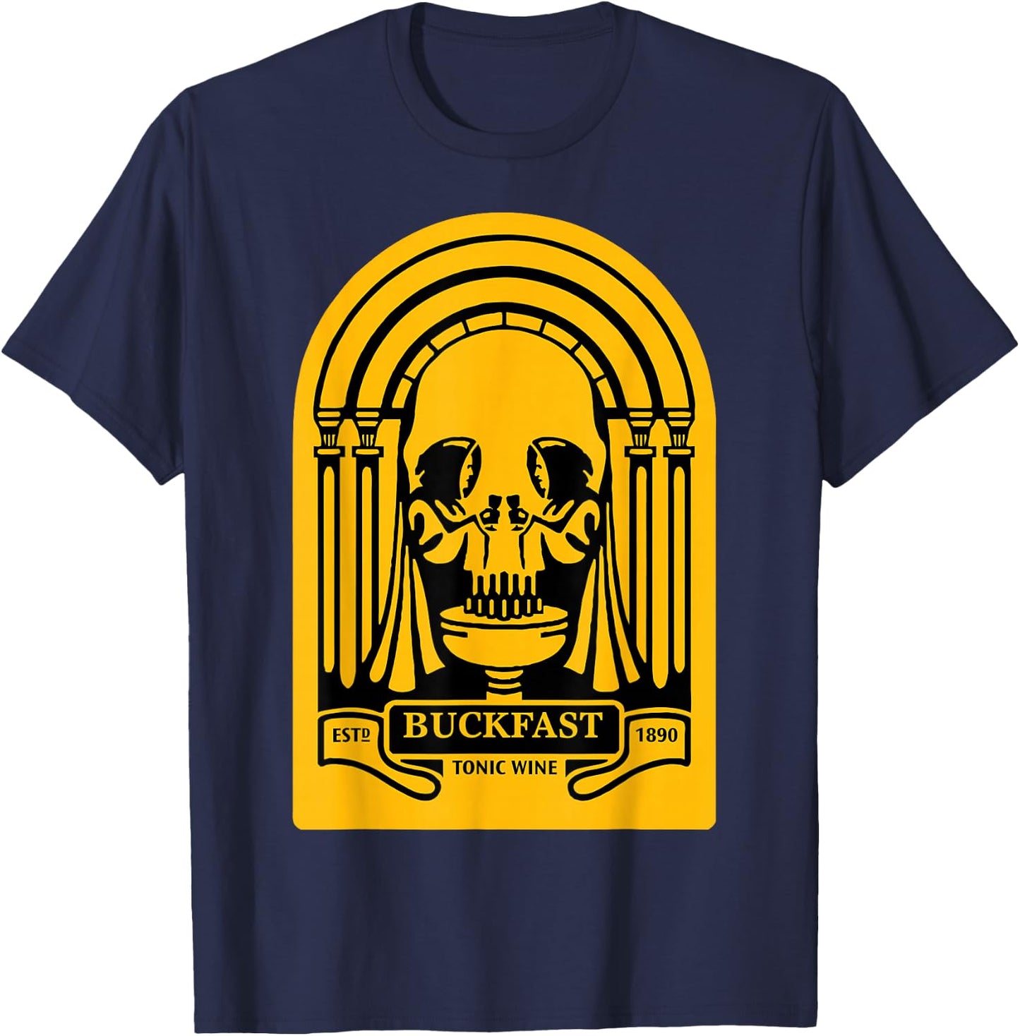 Buckfast Tonic Wine T-Shirt - T-Shirt | Navy