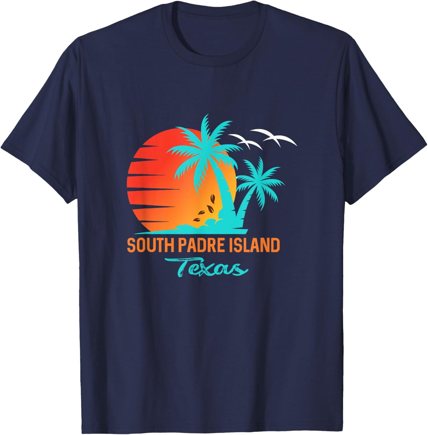South Padre Island Beach Men Women Kids T-Shirt - T-Shirt | Navy