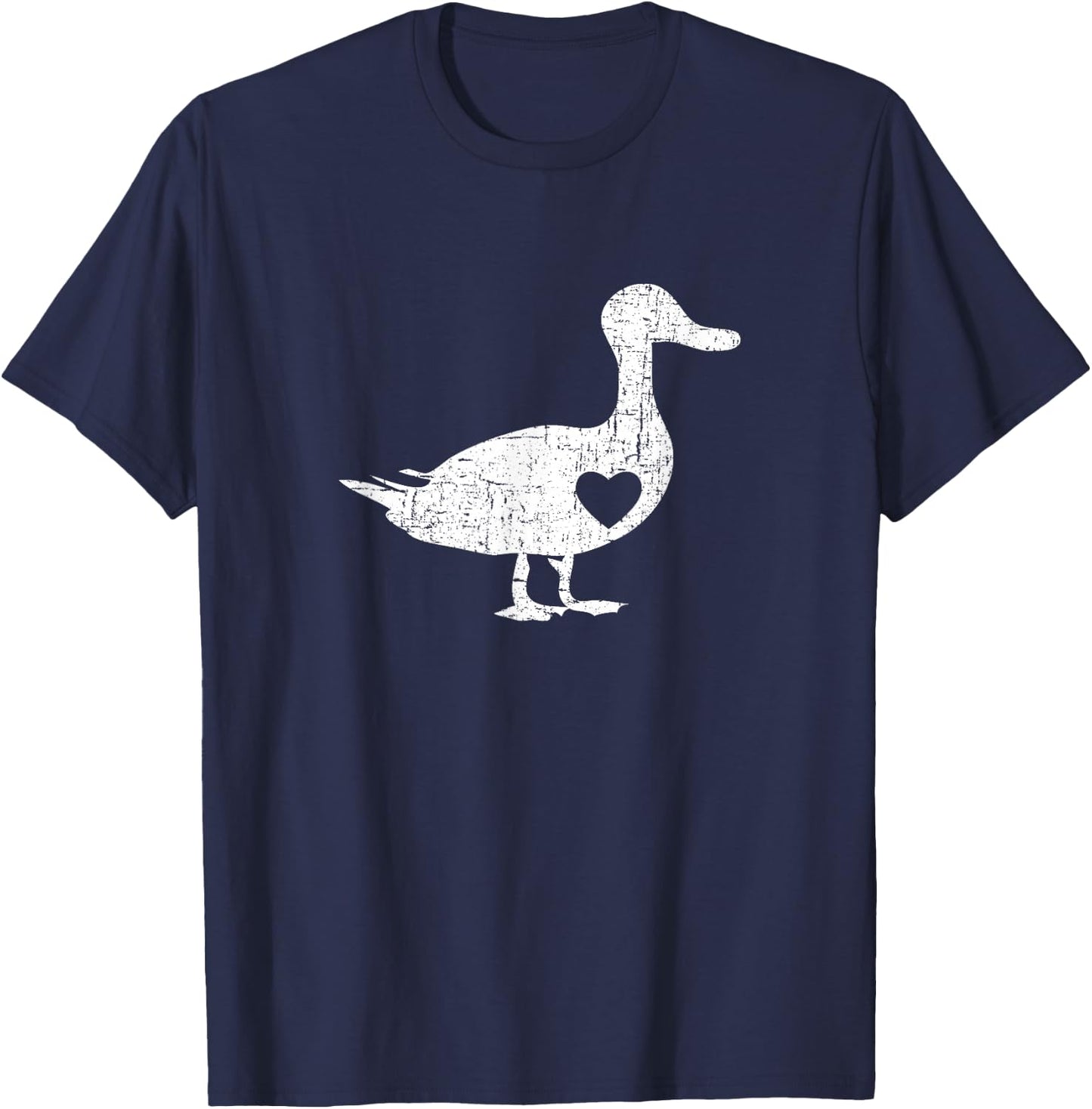I Love Ducks Farmer White Fowl Duck Lover Girl T-Shirt - T-Shirt | Navy