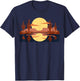 Desert Sunset Cactus Reflection Southwest Nature Scene T-Shirt - T-Shirt | Navy