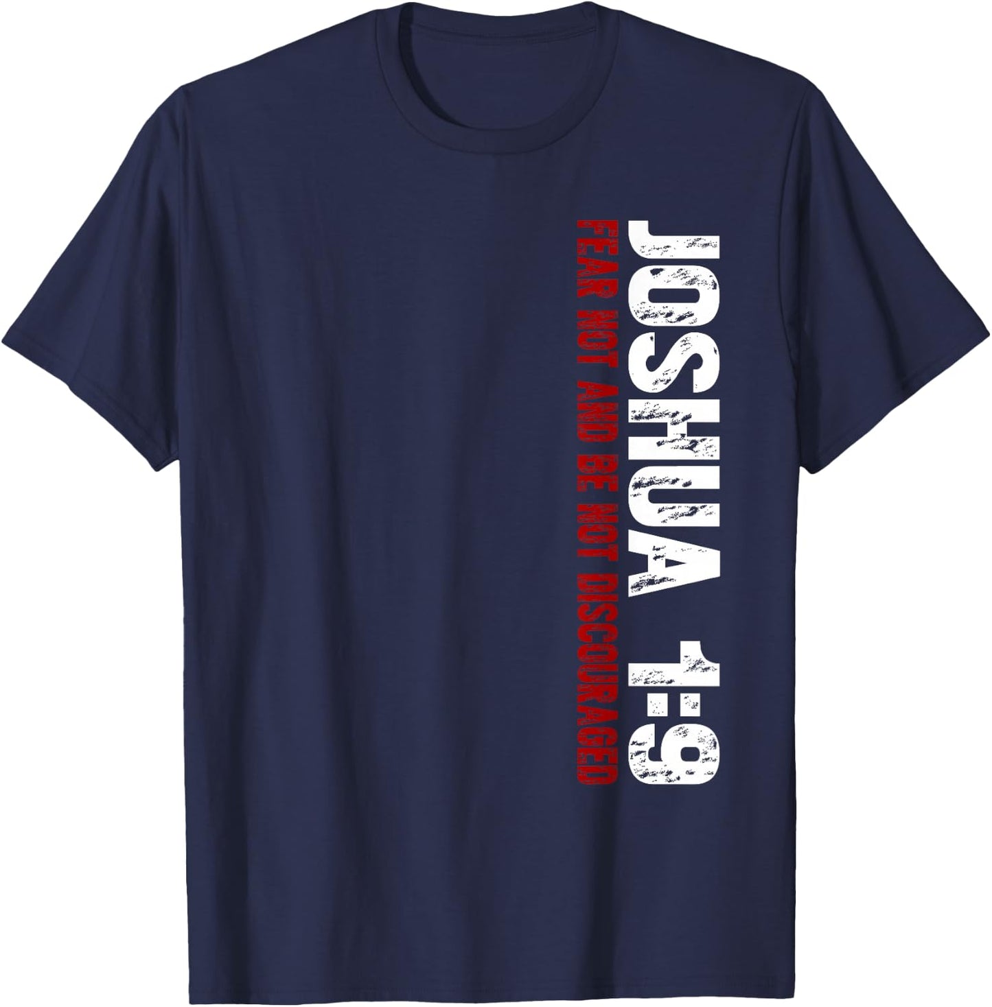 Christian Joshua 1:9 T-Shirt - T-Shirt | Navy