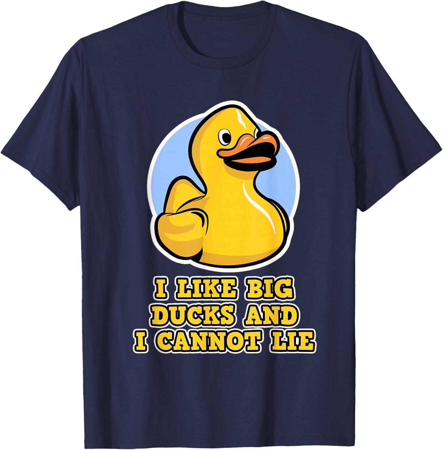 Ich lig große Duten und ich kann Nicht liegen - Rubber Duck T-Shirt - T-Shirt | Navy