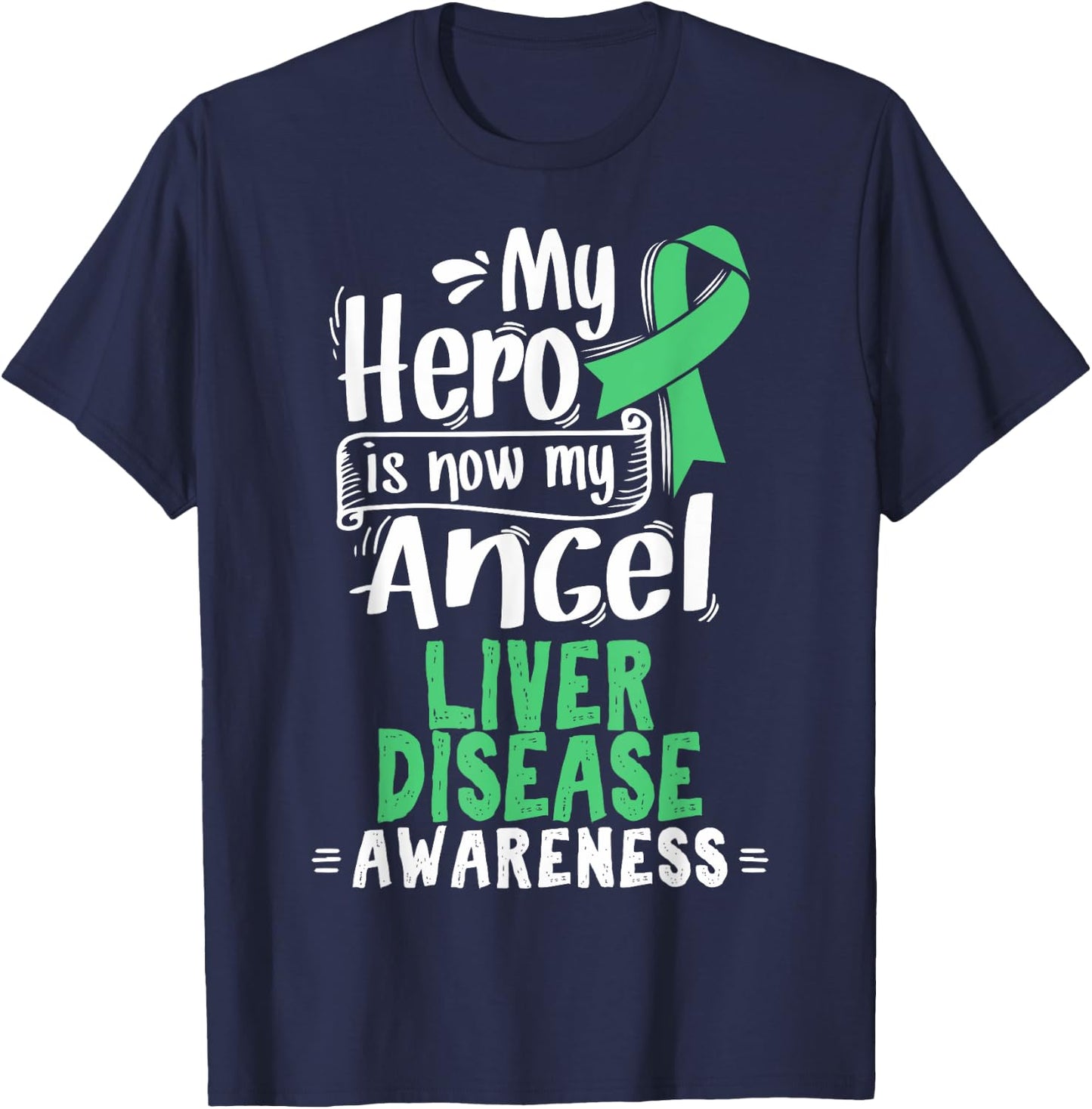 Liver Disease Gift - Cirrhosis Awareness T Shirt T-Shirt - T-Shirt | Navy