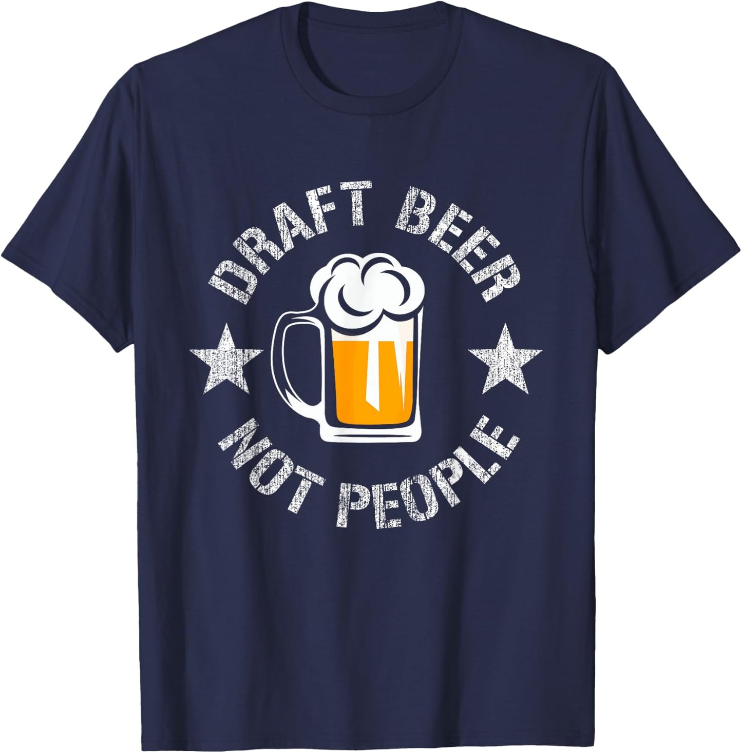 Funny Military Veteran Draft Beer Not People Veteran's Day T-Shirt - T-Shirt | Navy