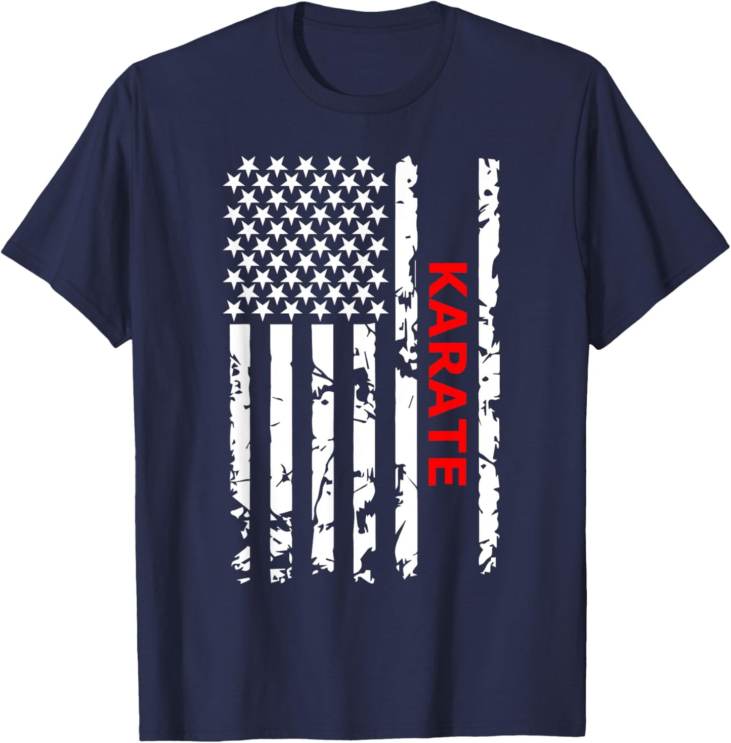 American Karate, Karate Martial Arts T-Shirt - T-Shirt | Navy