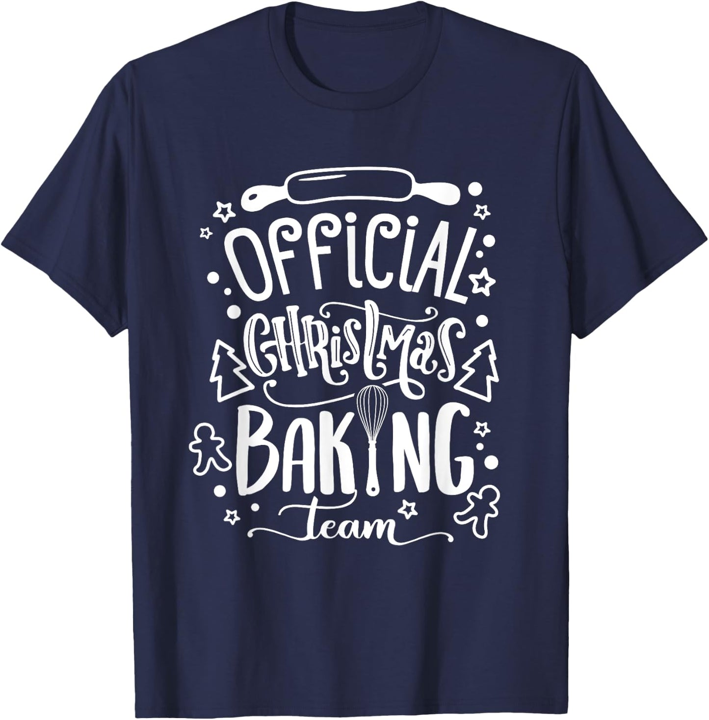 Official Christmas Baking Team Xmas Woman Kid Gift T-Shirt - T-Shirt | Navy