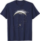 Paragliding Fly to the Moon T-Shirt - T-Shirt | Navy