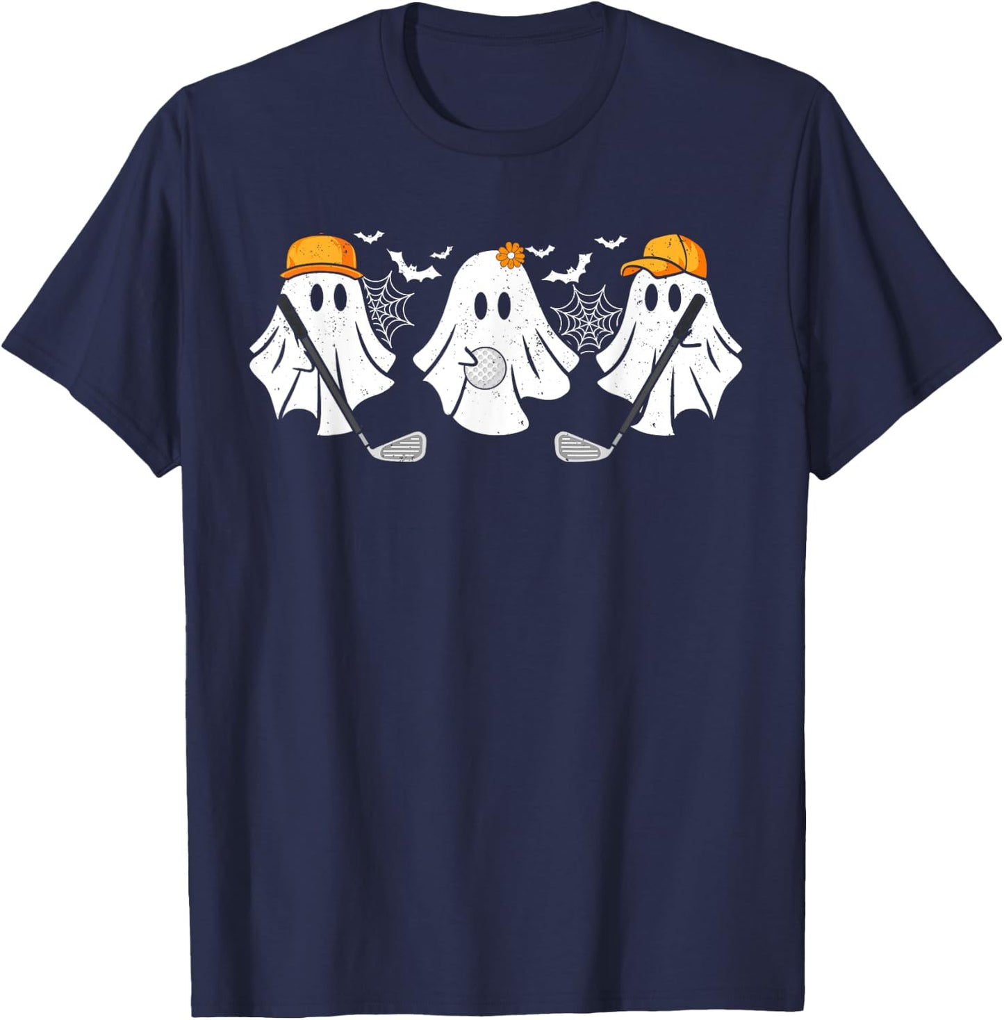 Ghost Golf Ball Player Funny Halloween Costume Women T-Shirt - T-Shirt | Navy