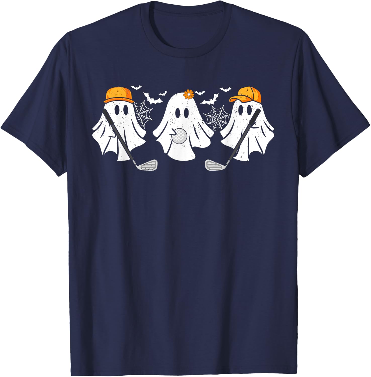 Ghost Golf Ball Player Funny Halloween Costume Women T-Shirt - T-Shirt | Navy