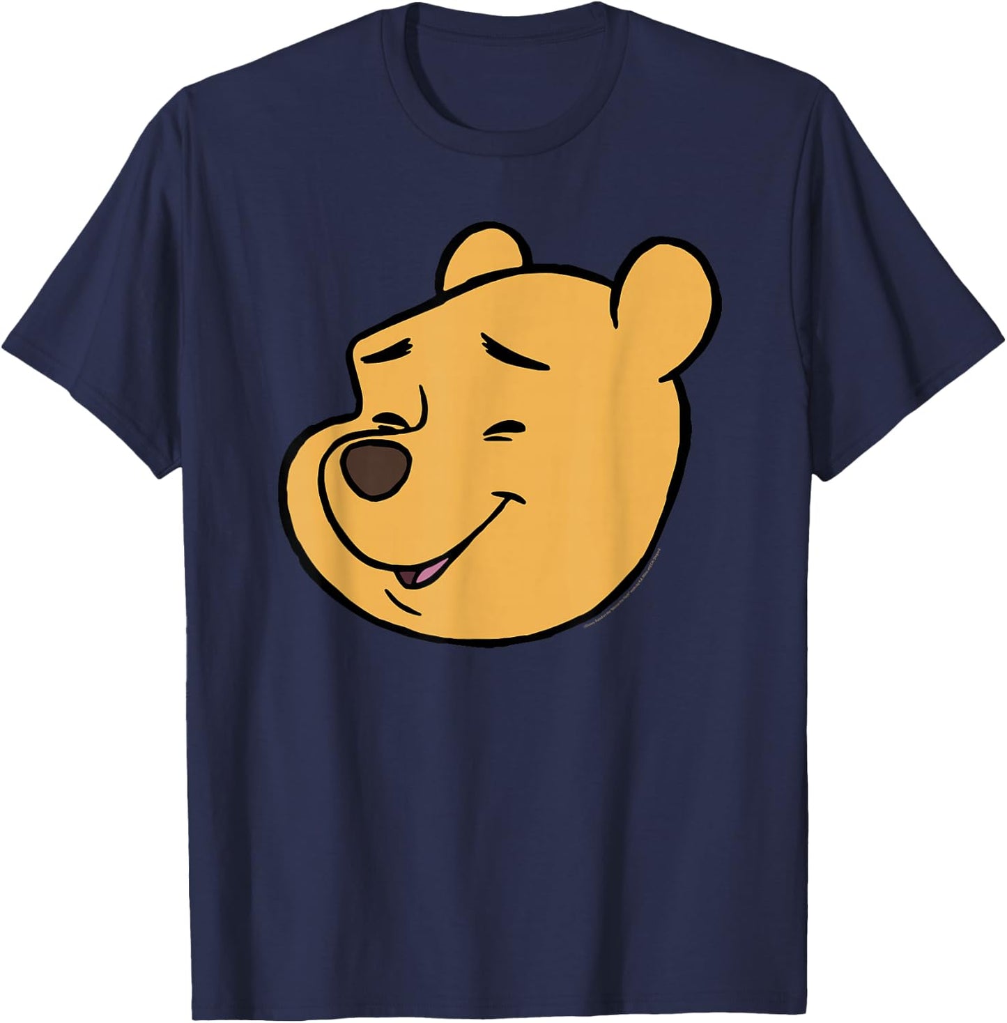 Disney Winnie The Pooh Happy Big Face Costume T-Shirt - T-Shirt | Navy