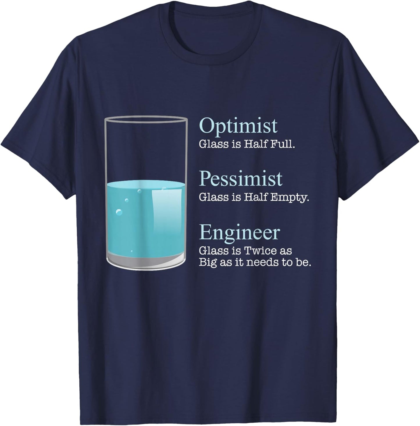 Funny Engineering Adult Classic Fit Black Engineer Humor Small T-Shirt - T-Shirt | Navy