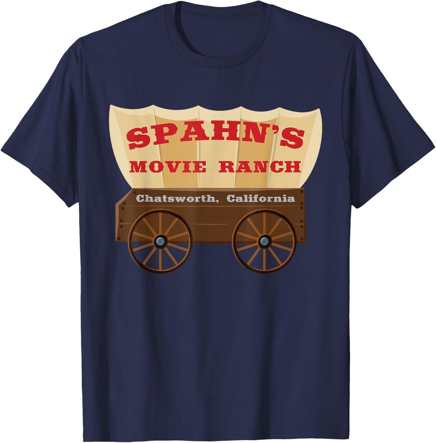 Spahn's Movie Ranch Chatsworth California T-Shirt - T-Shirt | Navy