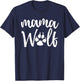 Mama Wolf Wolves Wild Lover Mom Mother Women Gift T-Shirt - T-Shirt | Navy