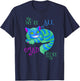 Alice in Wonderland Cheshire Cat We're All Mad Here Small T-Shirt - T-Shirt | Navy