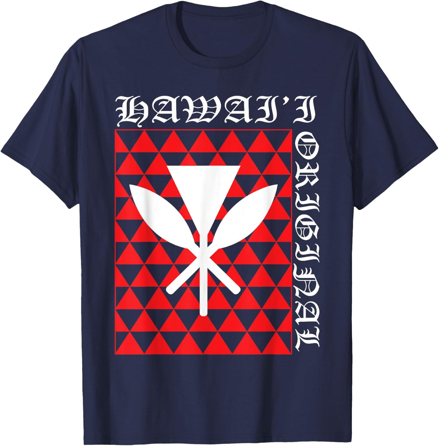 Hawaiian Islands Hawaiian Kanaka Maoli Pride T-Shirt - T-Shirt | Navy