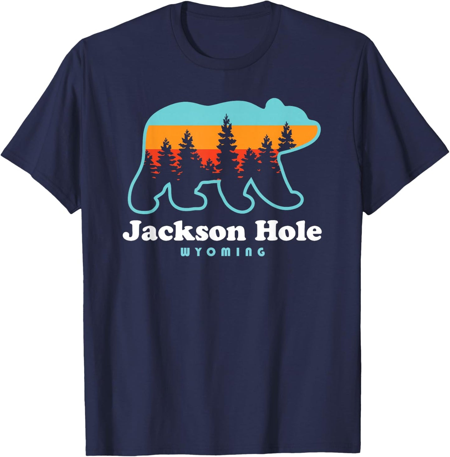 Jackson Hole Wyoming Shirt - Bear Mountains Jackson Hole T-Shirt - T-Shirt | Navy