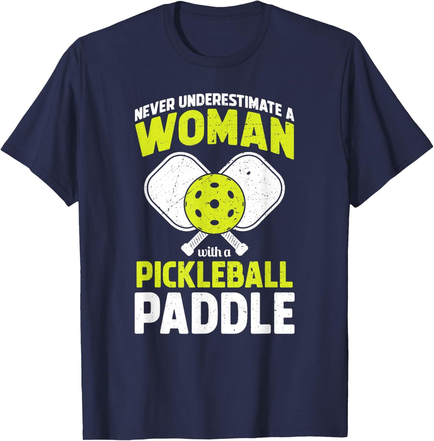 Pickleball Woman Funny Pickleball Player T-Shirt - T-Shirt | Navy