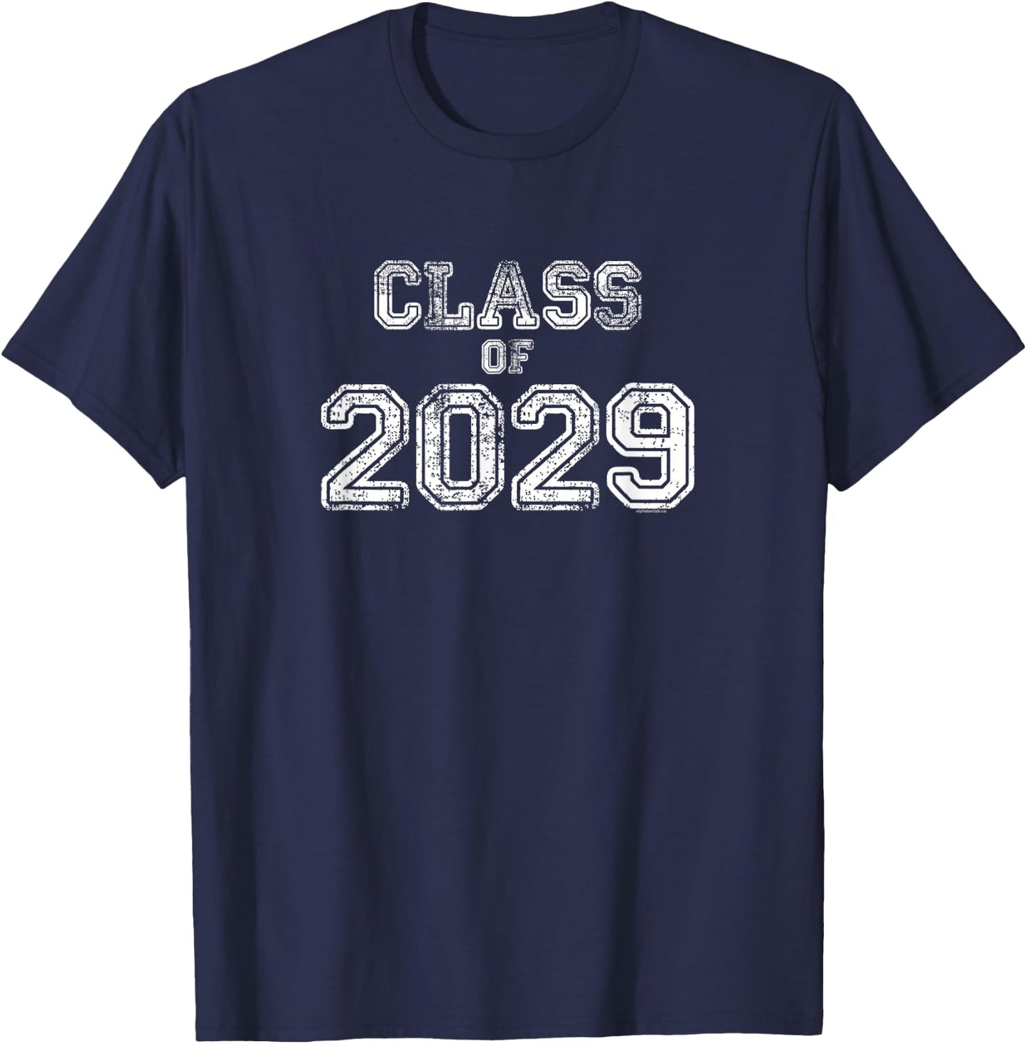 Class of 2029 Shirt | Senior 2029 Graduation Gift Him Her T-Shirt - T-Shirt | Navy