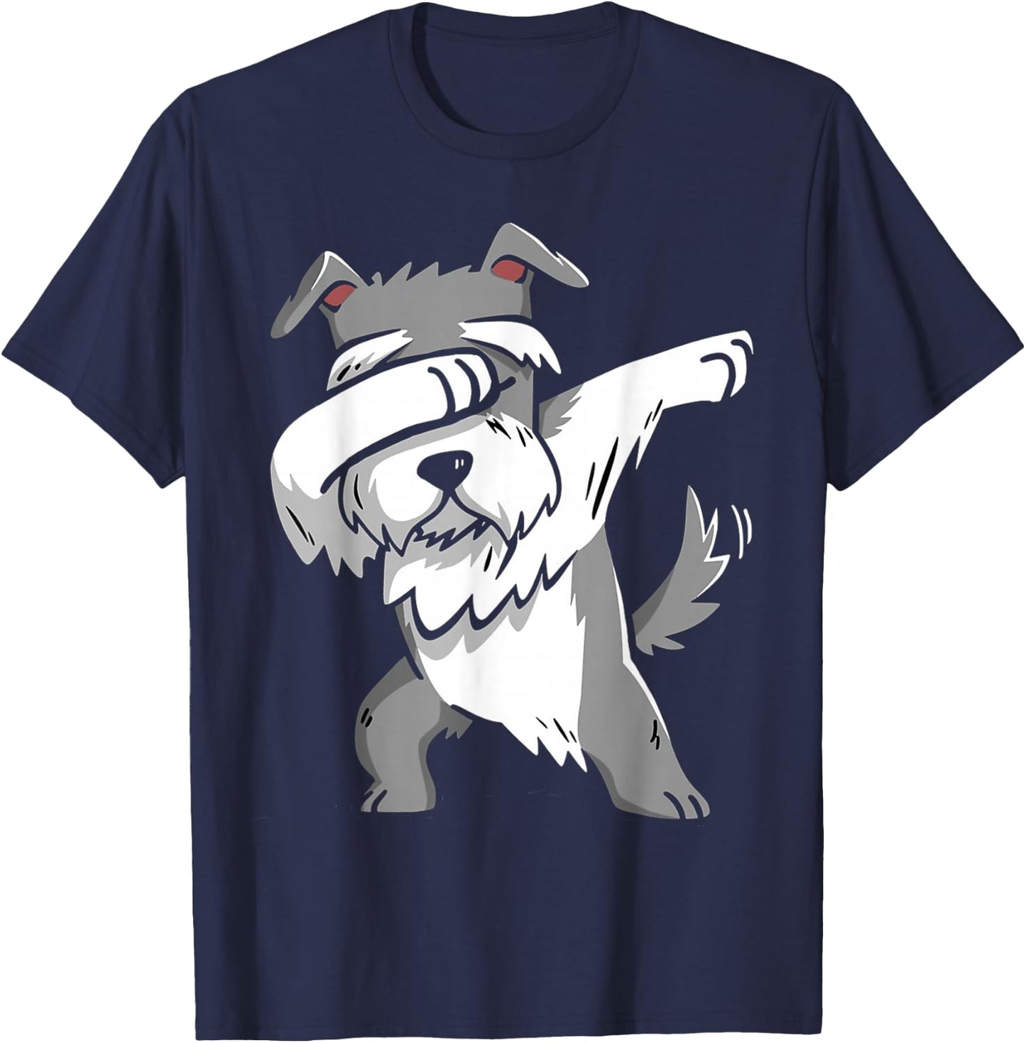 Dabbing Schnauzer Kids Schnauzer Pajamas Youth T-Shirt - T-Shirt | Navy