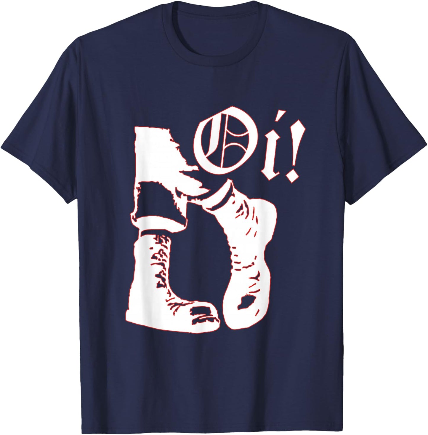 Oi Skinheads Music Skinhead Boots T-Shirt - T-Shirt | Navy