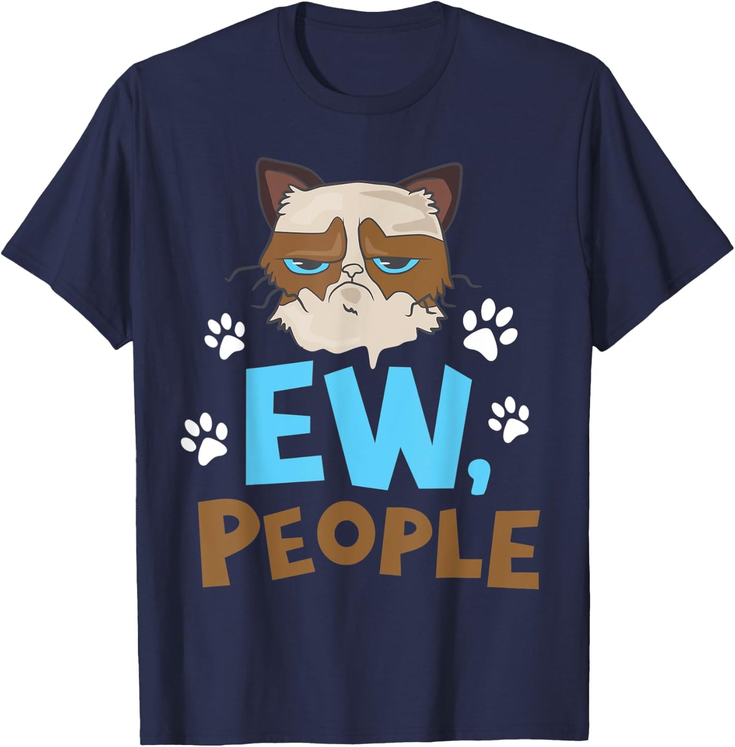 Ew People Cat T-Shirt - T-Shirt | Navy