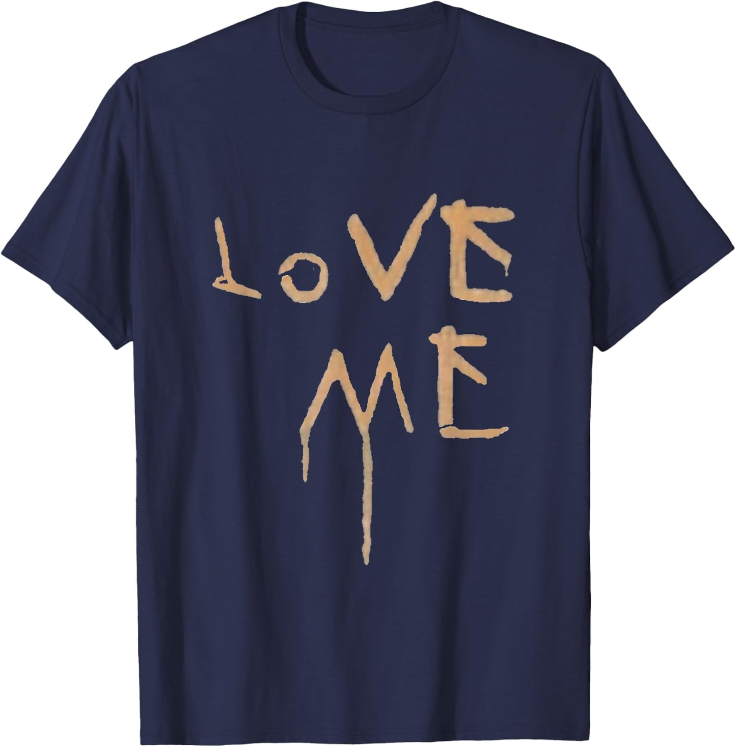 Love Me - Dripping Paint - Unwell T-Shirt - T-Shirt | Navy