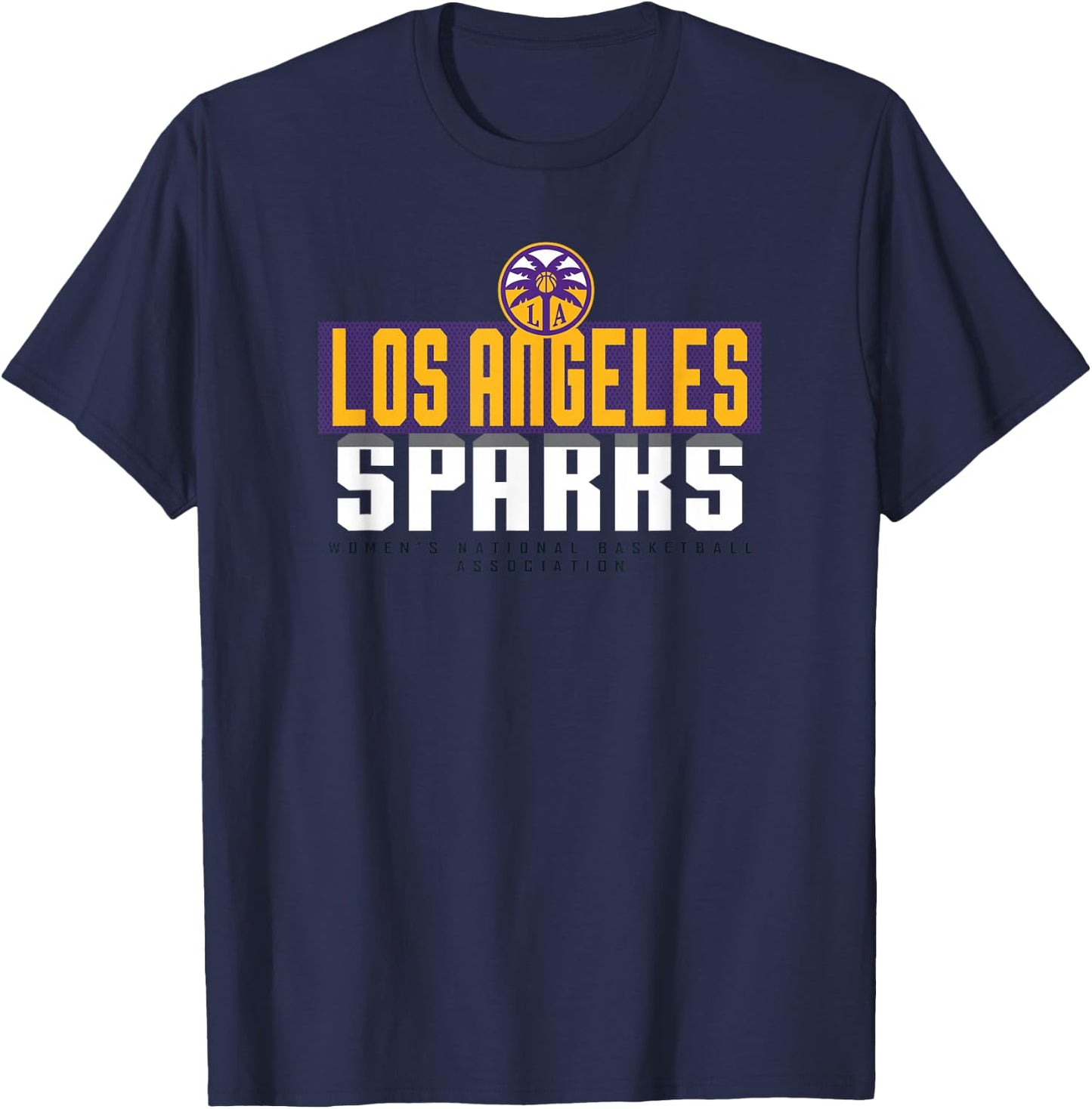 WNBA Los Angeles Sparks Sky Box T-Shirt - T-Shirt | Navy
