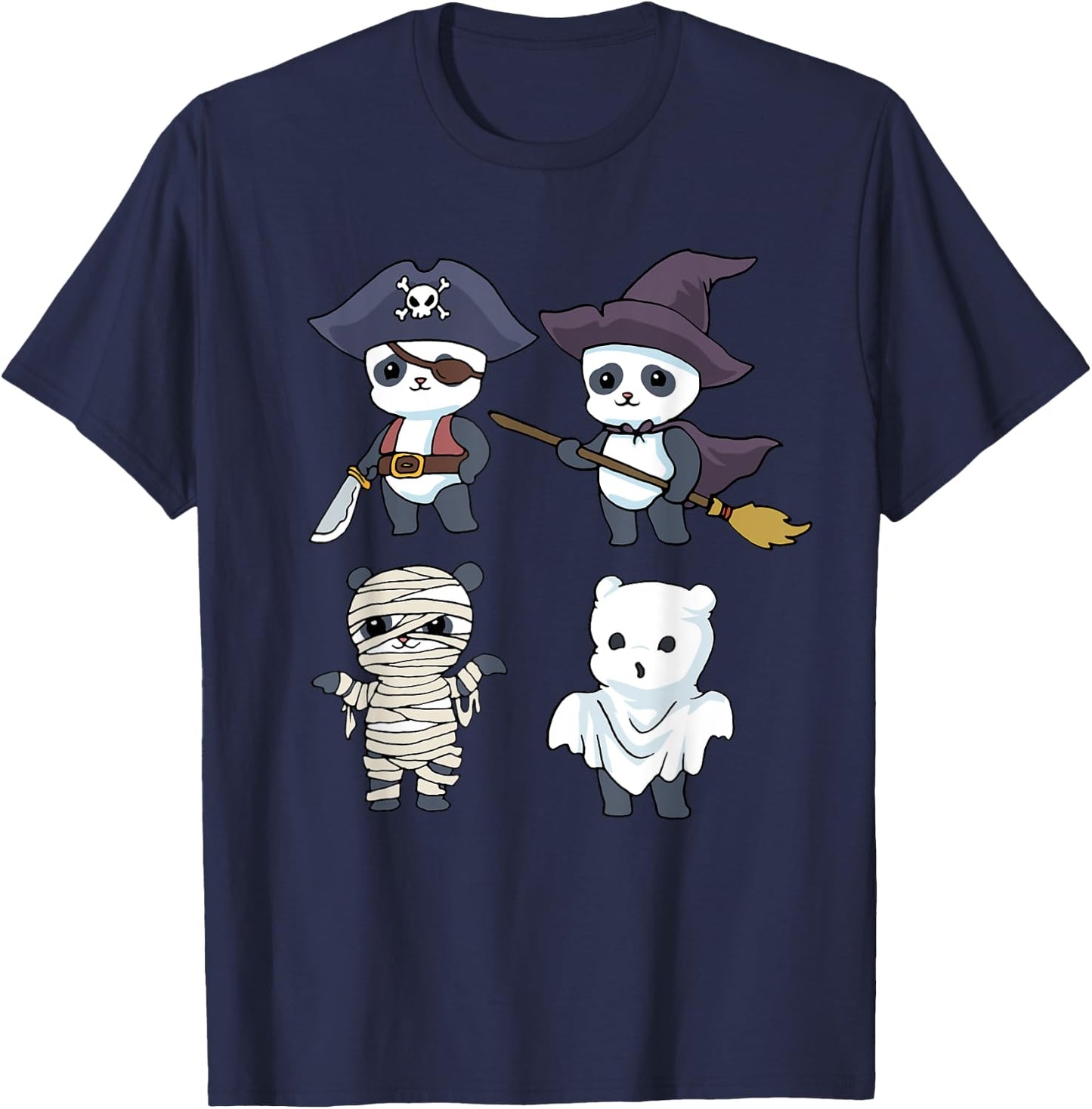 Panda Halloween T-Shirt - T-Shirt | Navy