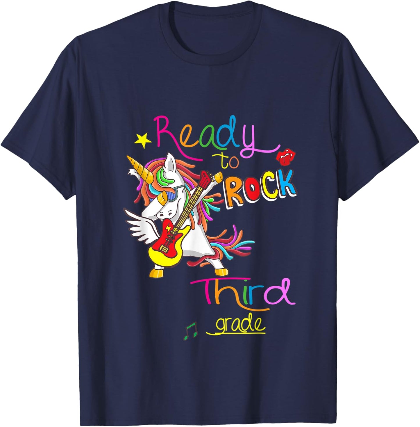 Ready to rock third grade Back to school T-Shirt - T-Shirt | Navy