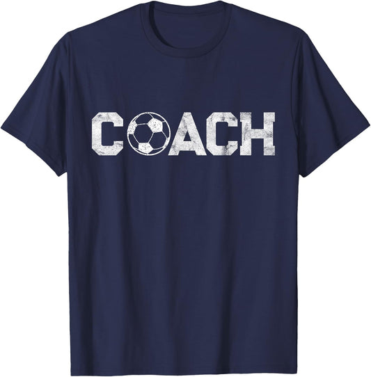 Thank You Gifts Head Assistant Instructional Soccer Coach T-Shirt - T-Shirt | Navy