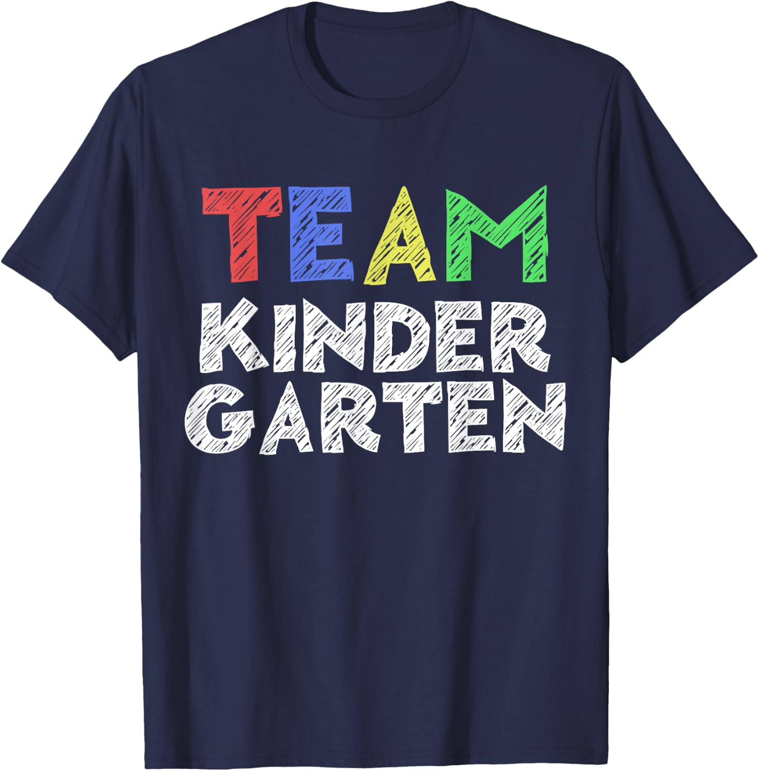 Team Kindergarten Shirt Boy Girl Teacher Back To School T-Shirt - T-Shirt | Navy