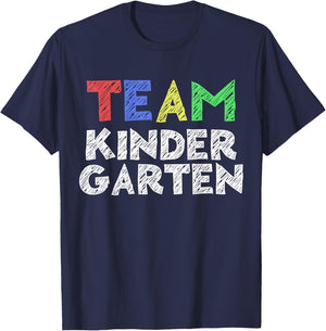 Team Kindergarten Shirt Boy Girl Teacher Back To School T-Shirt - T-Shirt | Navy