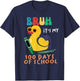 Cute Duck 100 days of school Bruh it's my 100 days of school T-Shirt - T-Shirt | Navy