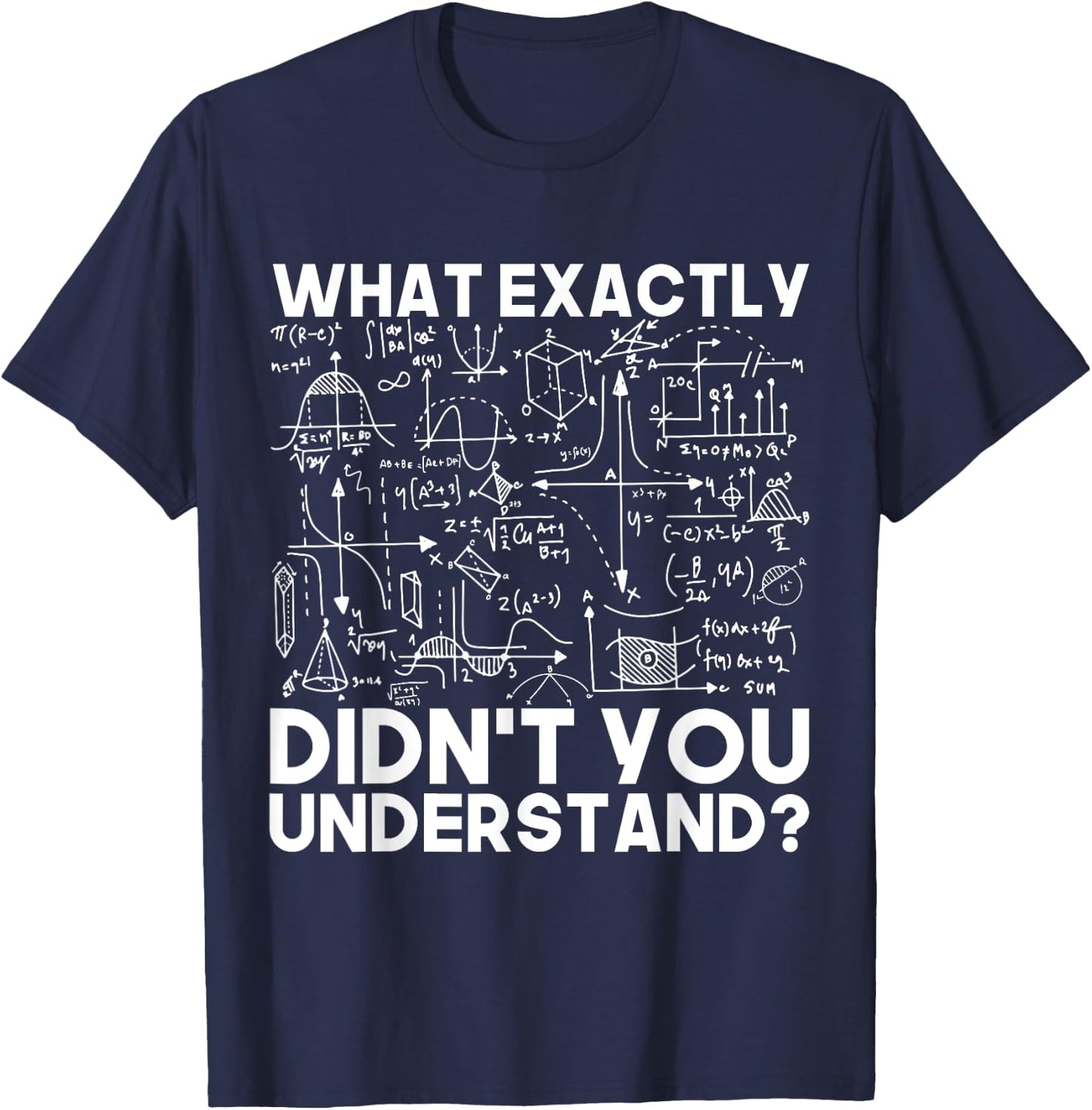 Funny Science Gift Physicist Math Physics T-Shirt - T-Shirt | Navy