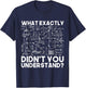 Funny Science Gift Physicist Math Physics T-Shirt - T-Shirt | Navy