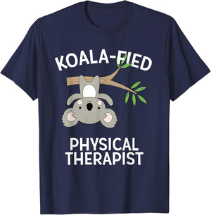 Cute Koala PT Gift Physical Therapy Pun T-Shirt - T-Shirt | Navy