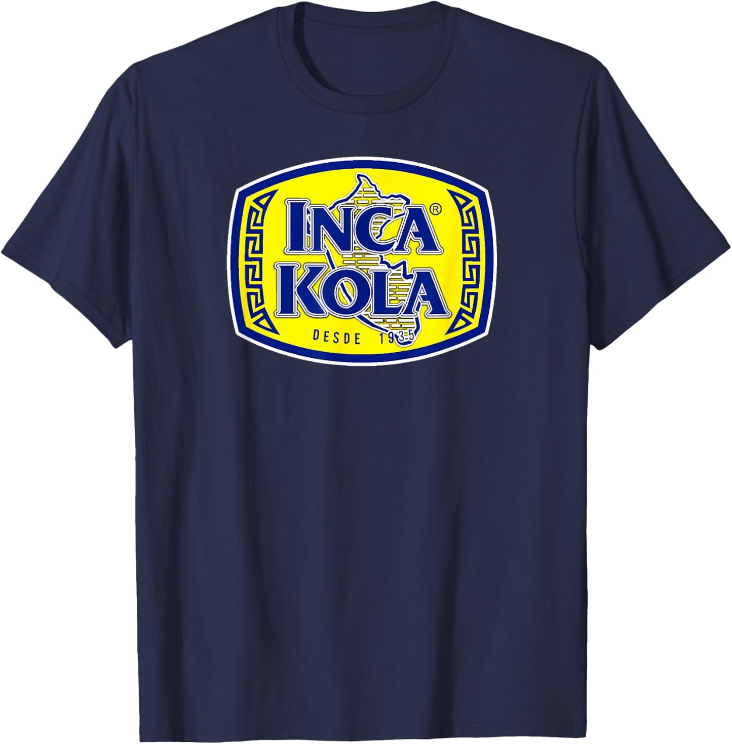 Inca Kola Soda Shirt Golden Kola Bubblegum Cream Soda Peru T-Shirt - T-Shirt | Navy