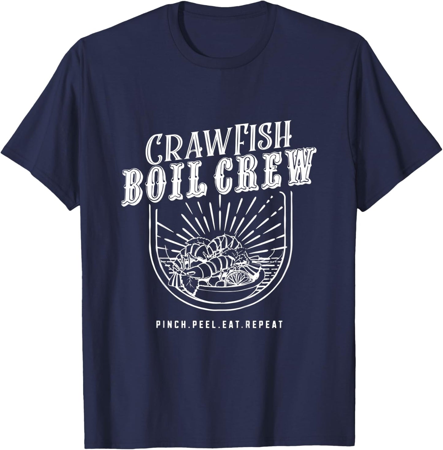 Kids Crawfish Boil Crew fun Festival Gift Shirt T-Shirt - T-Shirt | Navy