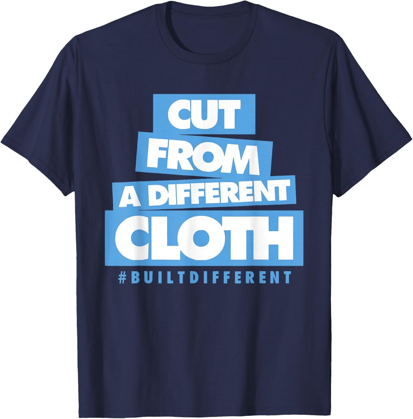 University Blue Black White Match T-Shirt - T-Shirt | Navy